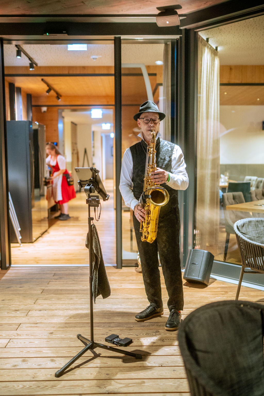 Saxophonist Ingo Herzmaier